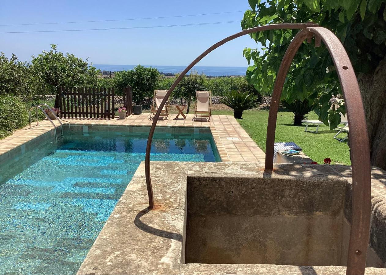 Authentic Sicilian Charm, Pool, Sea View, Wi-Fi & Parking Villa Avola Eksteriør billede